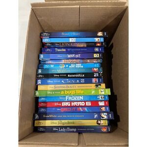 Disney‎ Pixar Blu-Ray DVD Movies Lot of 18 Beauty Beast Frozen Lion King +